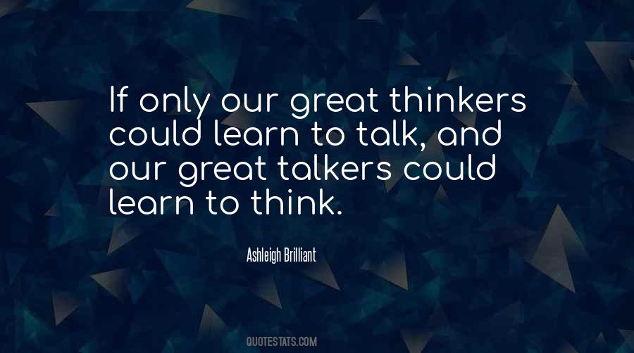 Quotes About Talkers #1379453