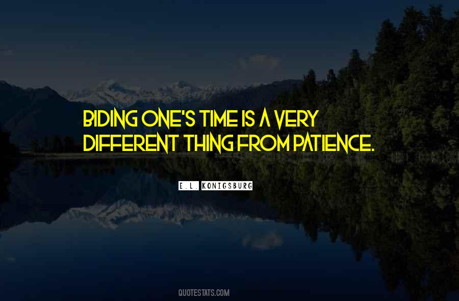 Quotes About Biding Your Time #1301912