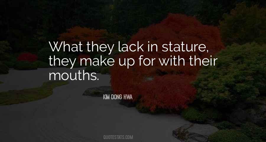 Quotes About Stature #548576