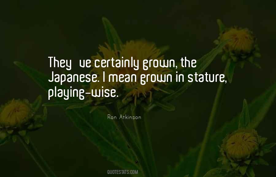 Quotes About Stature #563922