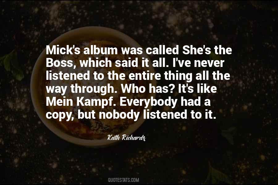 Quotes About The Boss #1639355