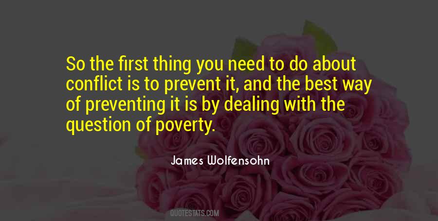 Quotes About Preventing Conflict #1385364