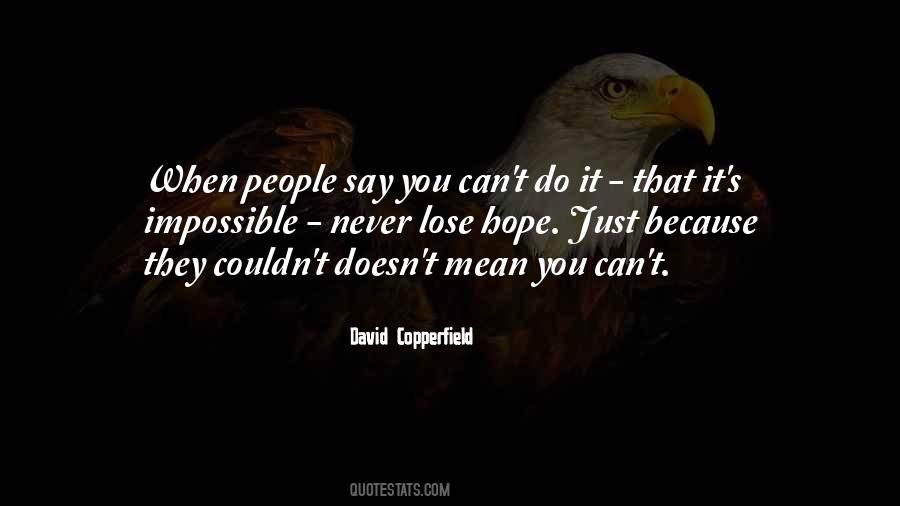 Copperfield's Quotes #1292038