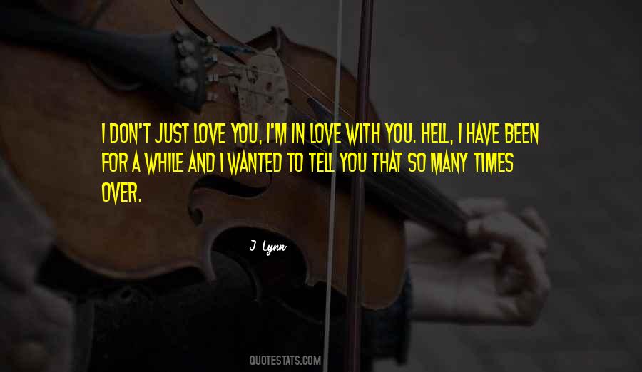 Quotes About In Love With You #1259364