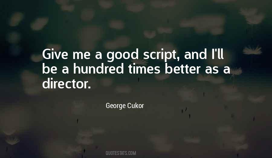 Cukor Quotes #426696