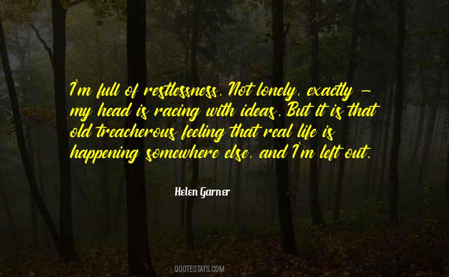Quotes About Restlessness #1044305