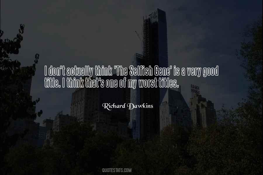 Dawkins's Quotes #1234054