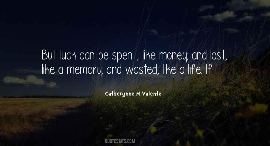 Quotes About Money Wasted #1730984