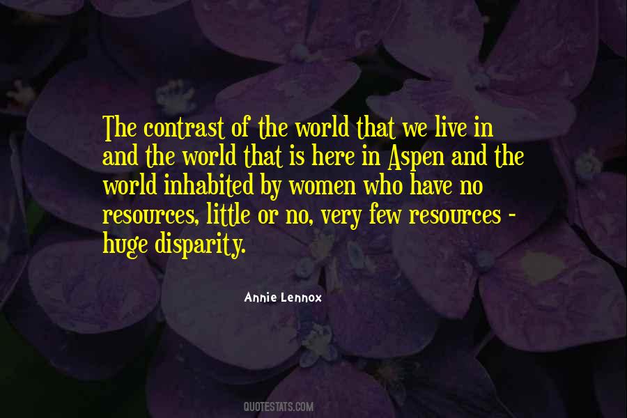 Quotes About Disparity #1026336