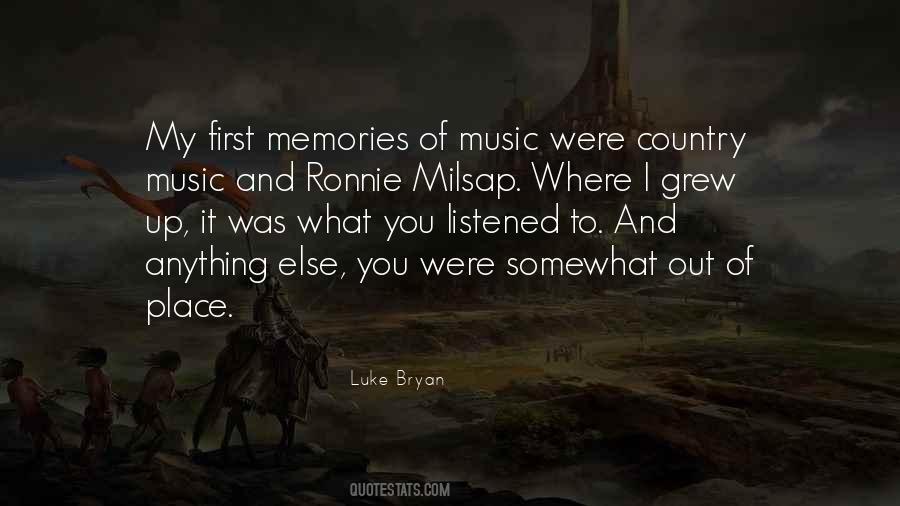 Quotes About Music And Memories #1116363