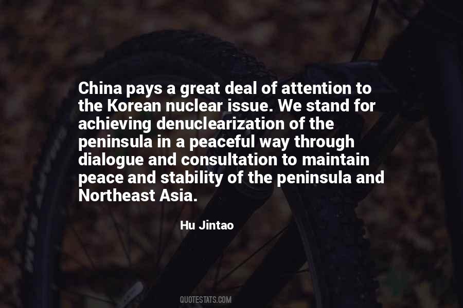 Denuclearization Quotes #1878307