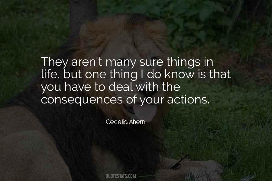 Quotes About Consequences Of Your Actions #241785