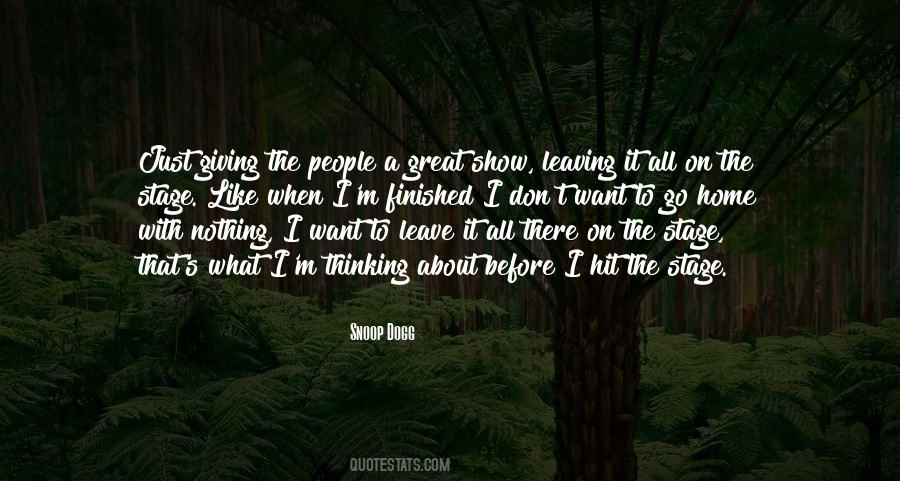 Quotes About Leaving A Home #1077004