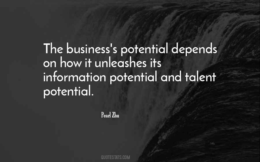 Quotes About Potential Talent #619374