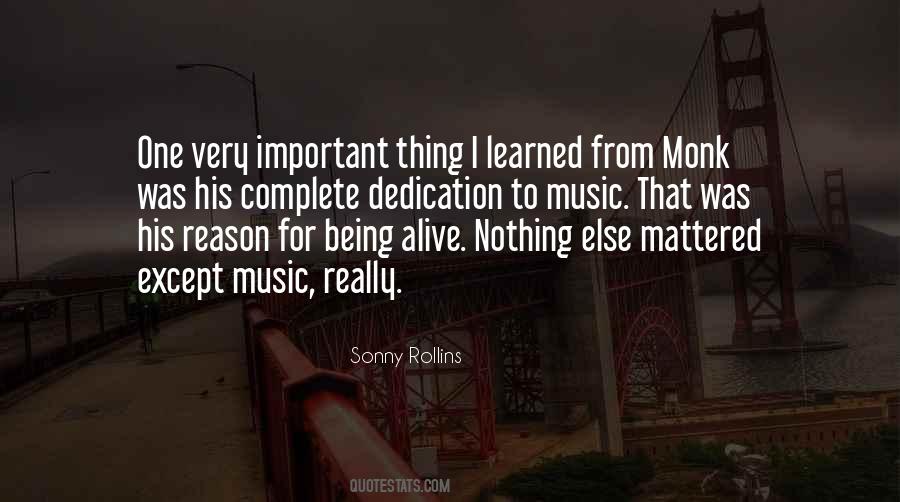 Quotes About Dedication To Music #667261