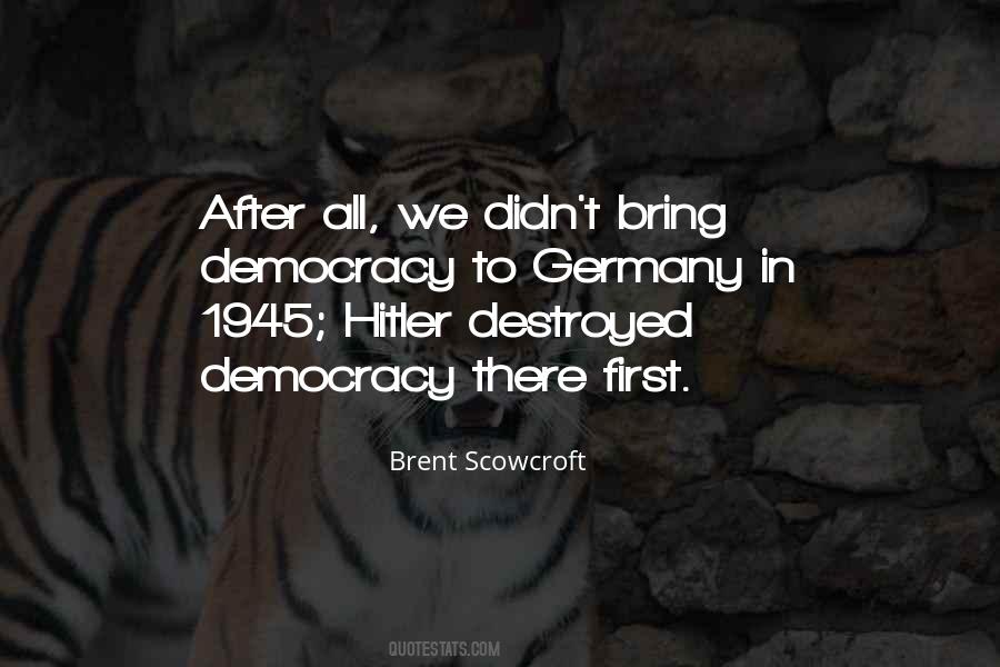 Quotes About Hitler's Germany #1254082