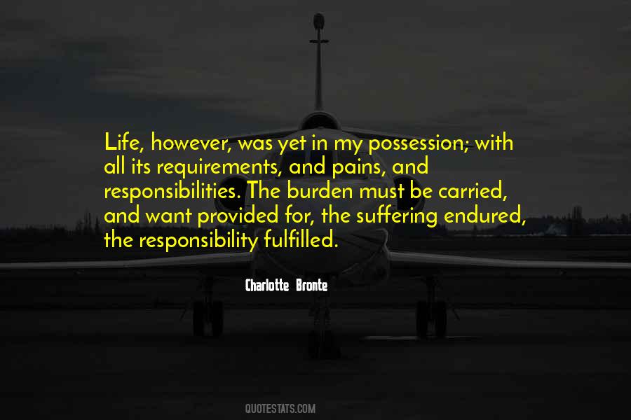 Quotes About Responsibilities In Life #1440963