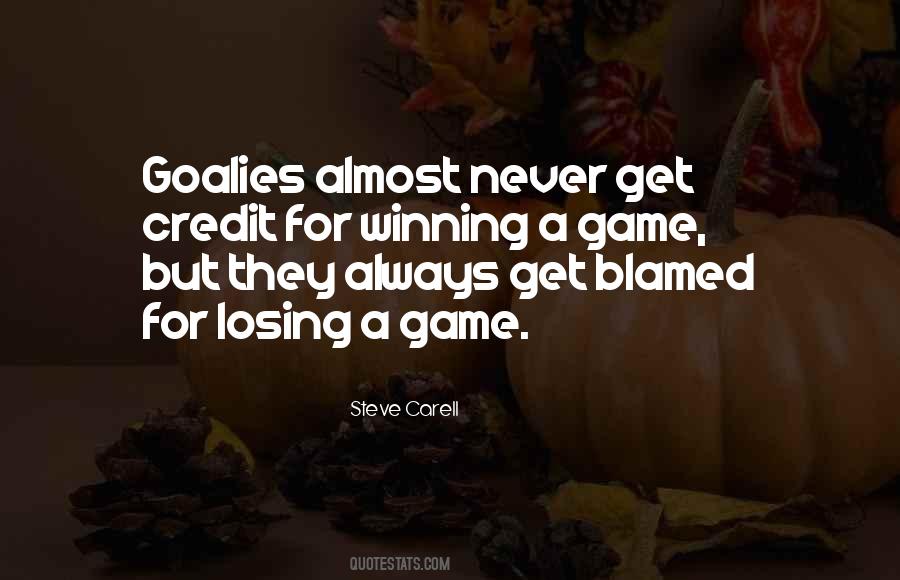 Quotes About Losing A Game #1674545