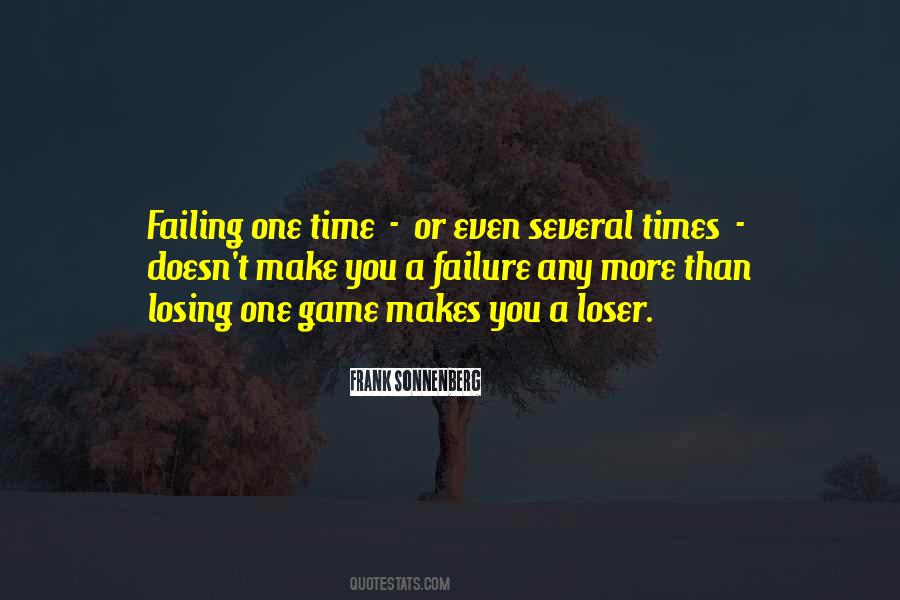 Quotes About Losing A Game #28372
