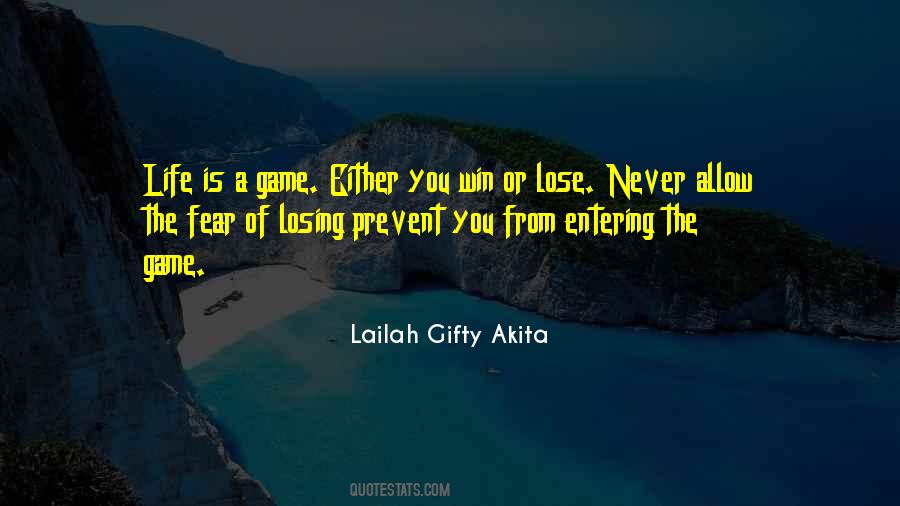 Quotes About Losing A Game #701332