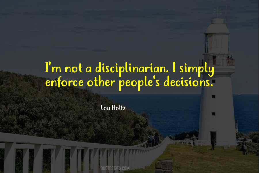 Disciplinarian Quotes #1405386