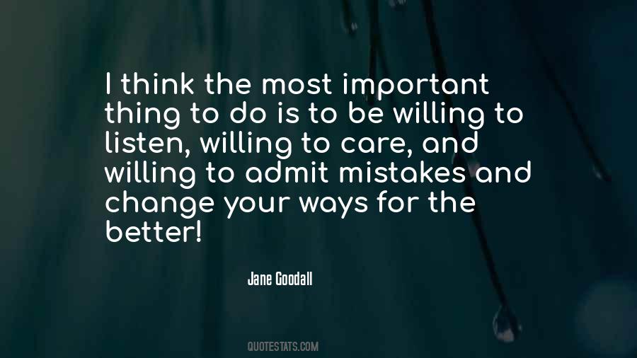 Quotes About Change And Mistakes #386198