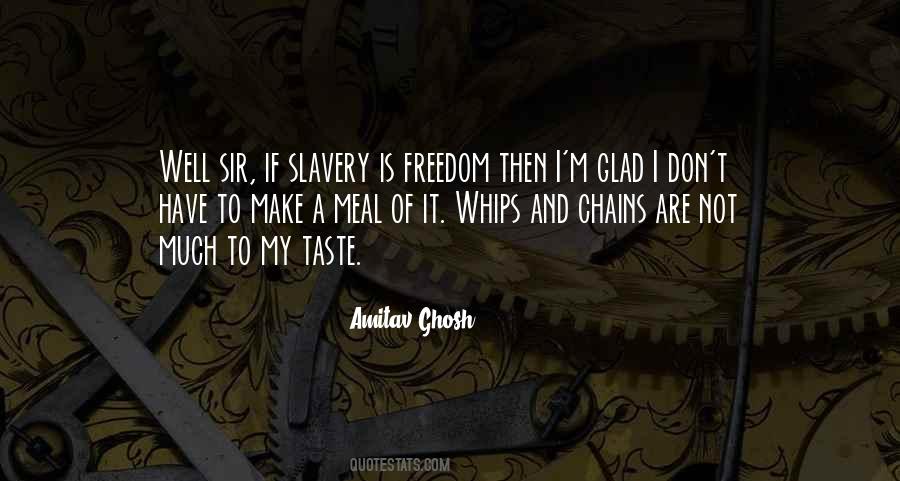 Quotes About Slavery And Freedom #26263