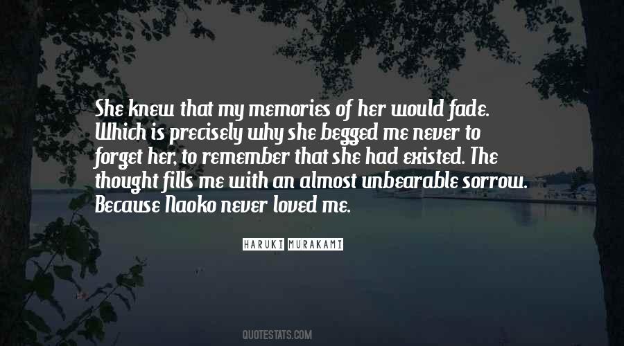 Quotes About Memories You'll Never Forget #444576
