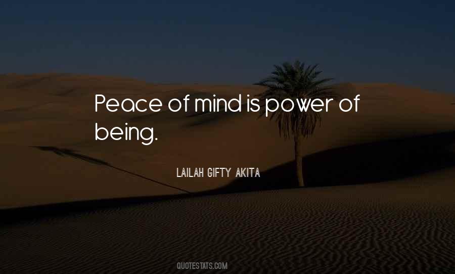 Quotes About Peace Of Mind #1293501