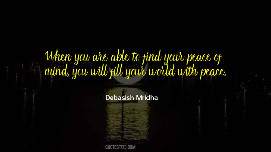 Quotes About Peace Of Mind #936490