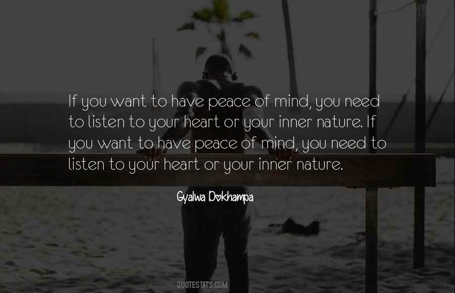 Quotes About Peace Of Mind #984299