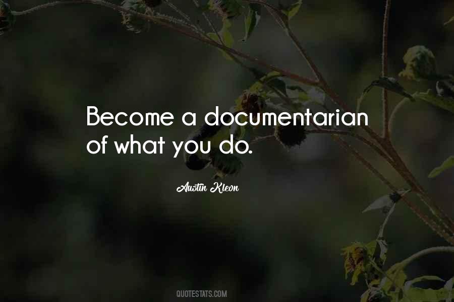 Documentarian Quotes #776617