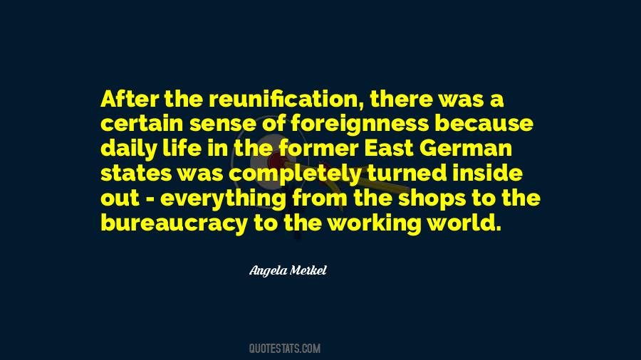 Quotes About German Reunification #1168063