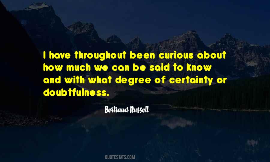 Doubtfulness Quotes #724975