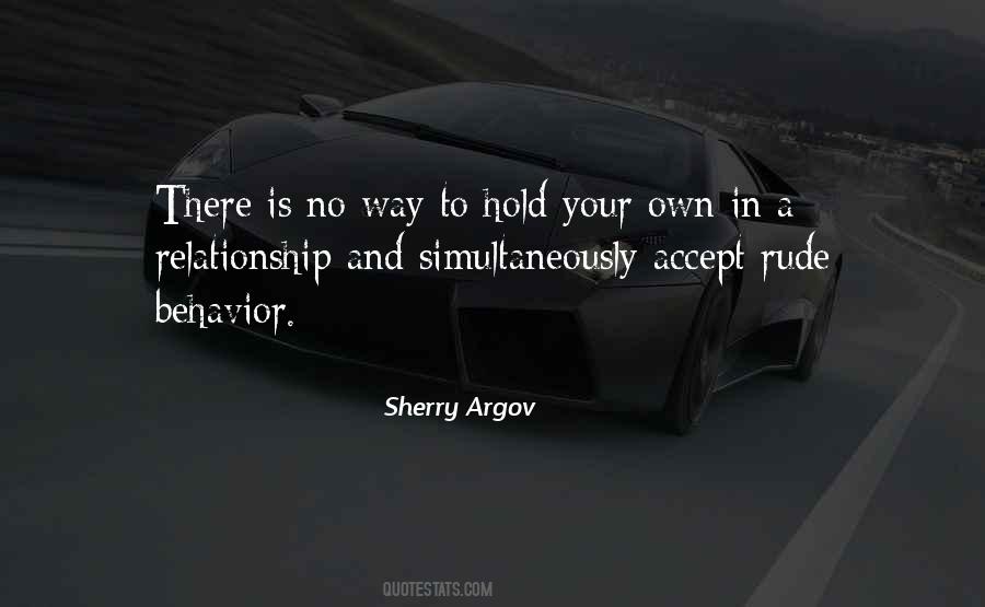 Quotes About Rude Behavior #180789