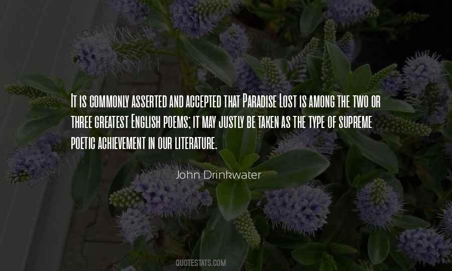 Drinkwater's Quotes #806860 Drinkwater's Quotes #806860