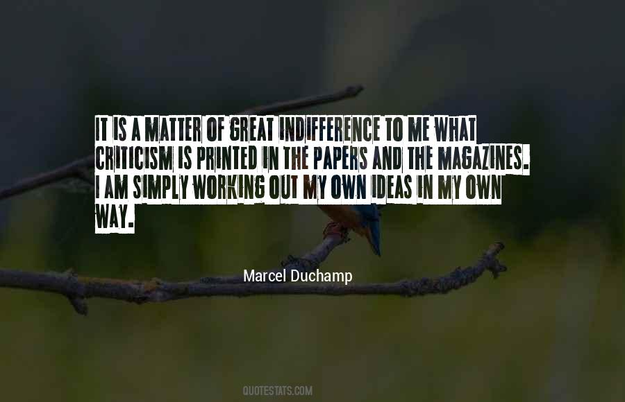Duchamp's Quotes #178271