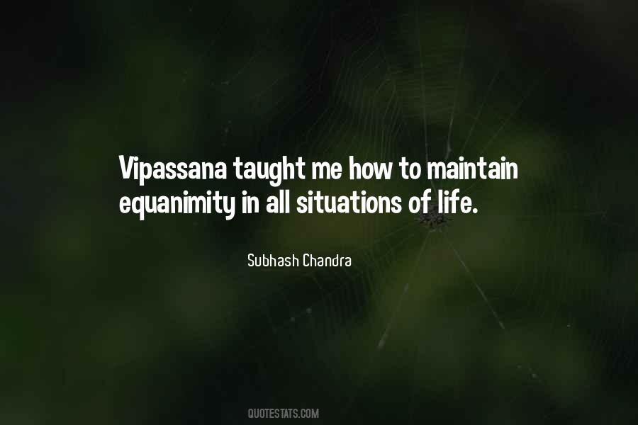 Quotes About Vipassana #850340