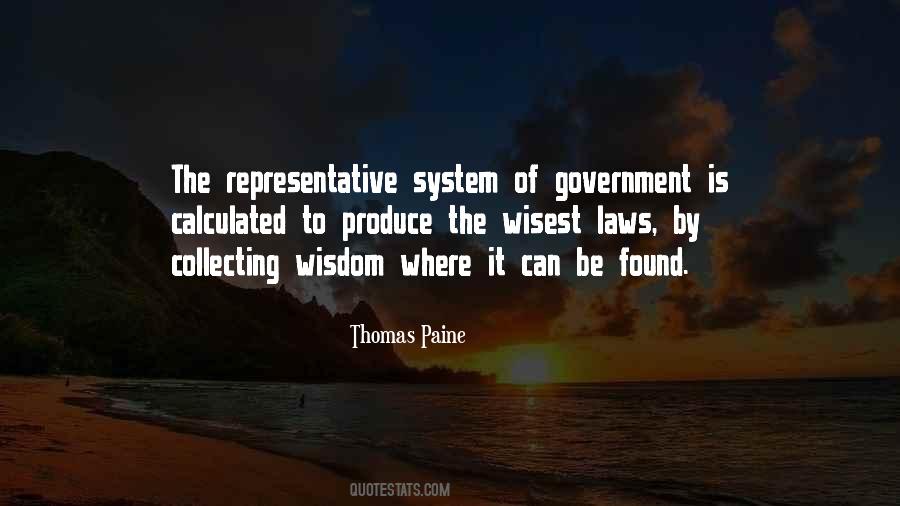 Quotes About Representative Government #1696676