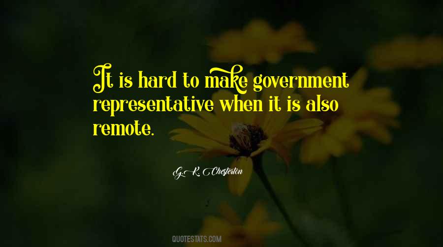 Quotes About Representative Government #316471