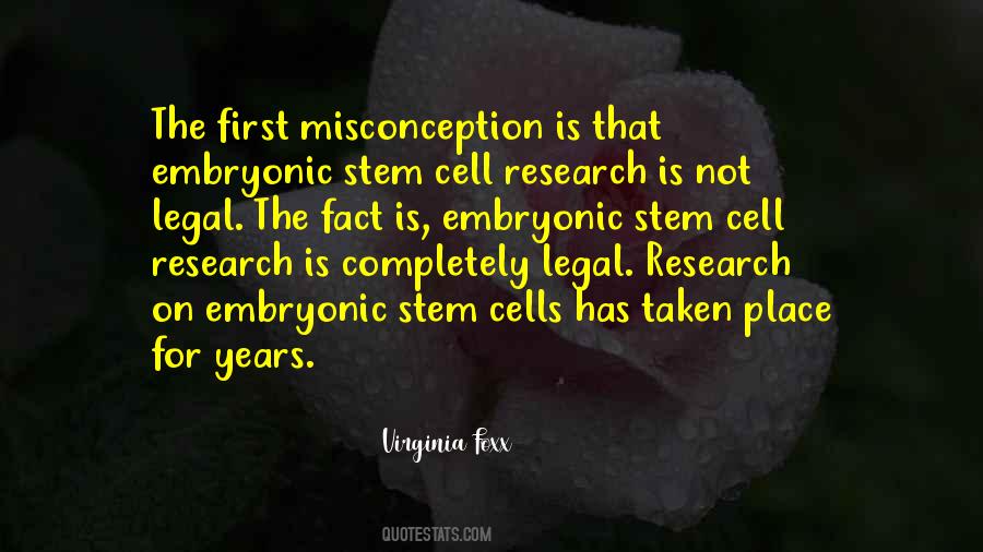 Quotes About Embryonic Stem Cell Research #904466