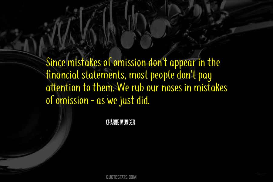 Quotes About Omission #608495