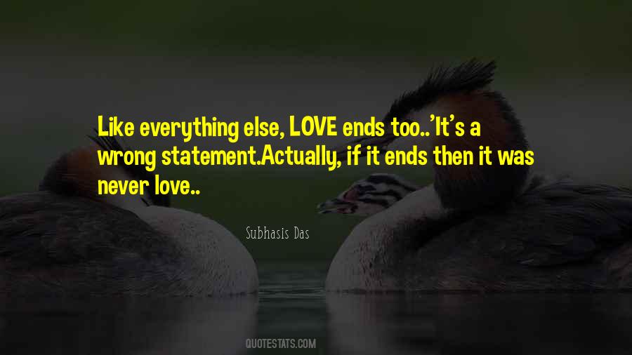 Quotes About Love Ends #100420