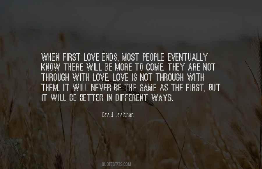 Quotes About Love Ends #1297031