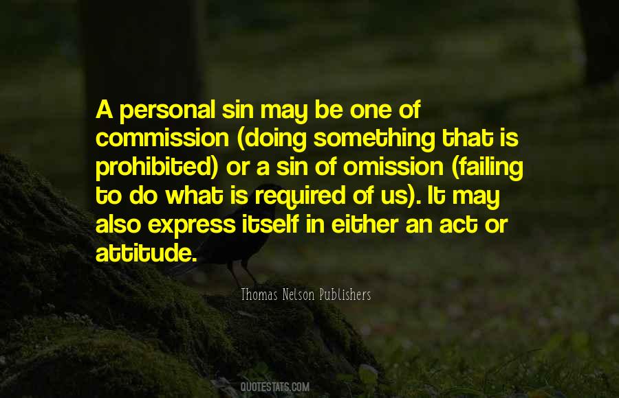 Quotes About The Sin Of Omission #848083