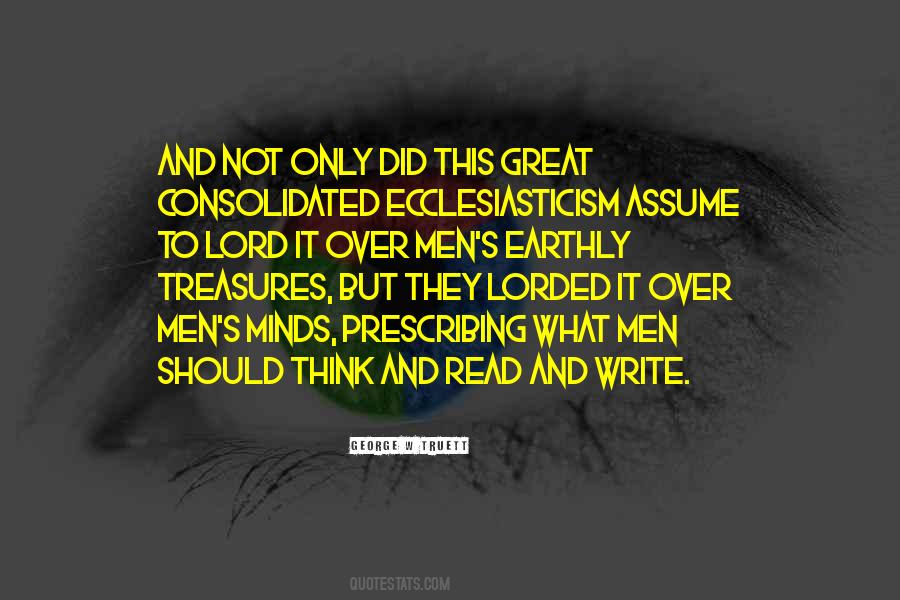 Ecclesiasticism Quotes #1157498