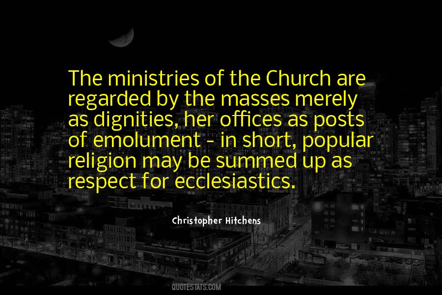 Ecclesiastics Quotes #893999