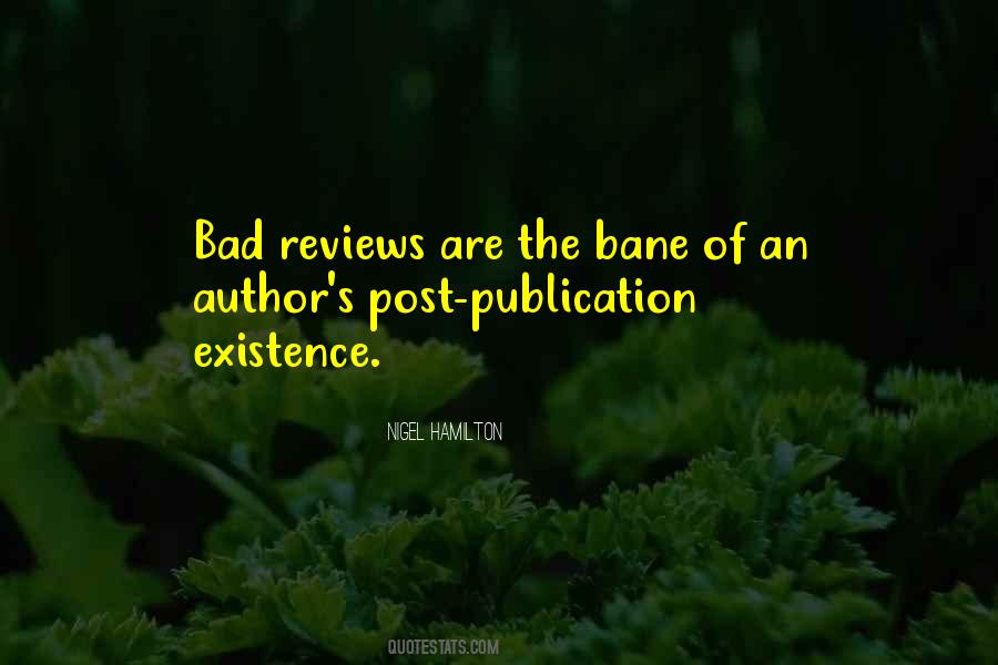 Quotes About Bad Reviews #1036354