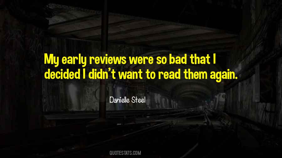 Quotes About Bad Reviews #510258