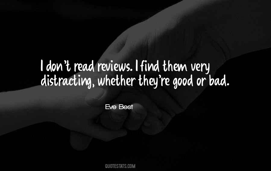 Quotes About Bad Reviews #829545